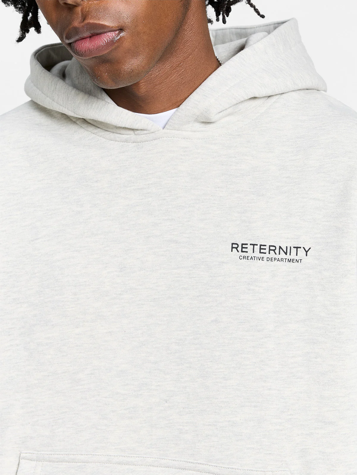 CREATIVE DEPT HOODIE - MELANGE GREY - Image 8