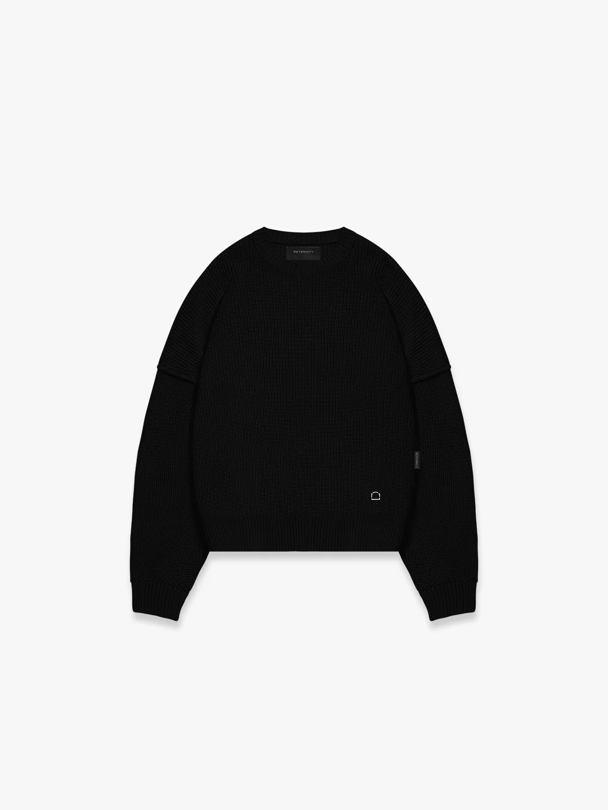 CREATIVE DEPT KNIT SWEATER - BLACK - Image 2