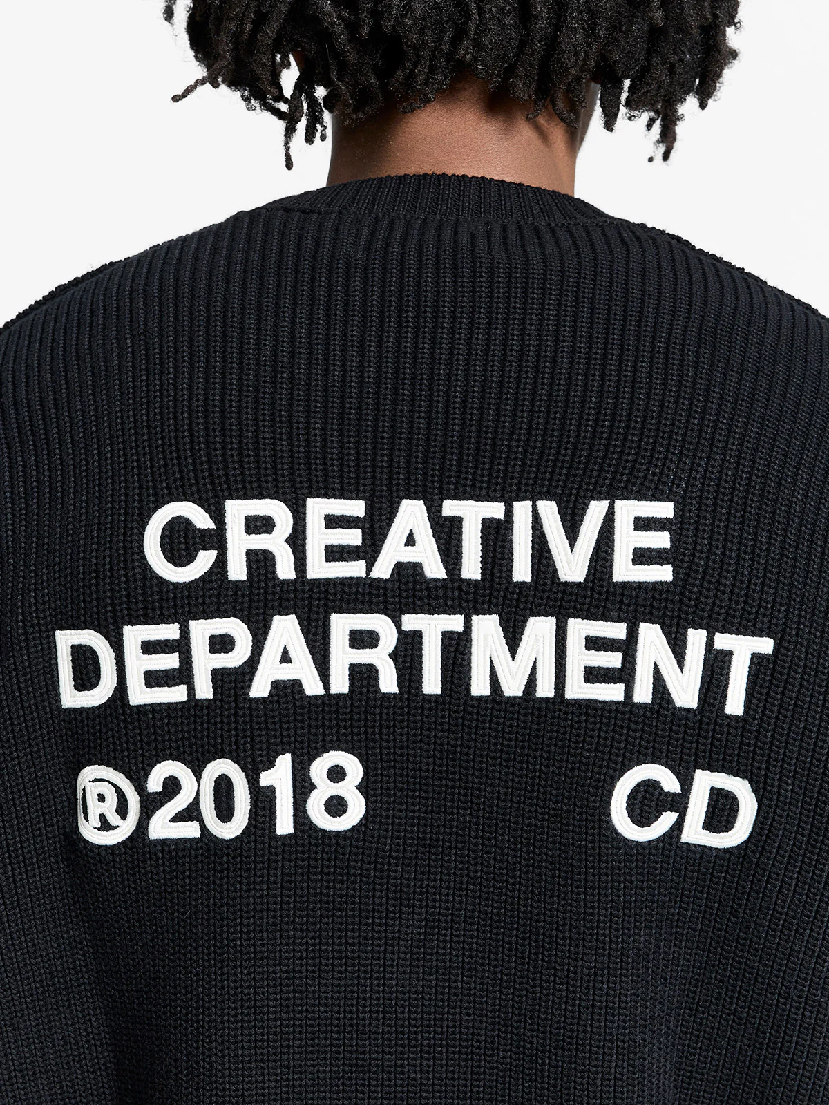 CREATIVE DEPT KNIT SWEATER - BLACK - Image 8