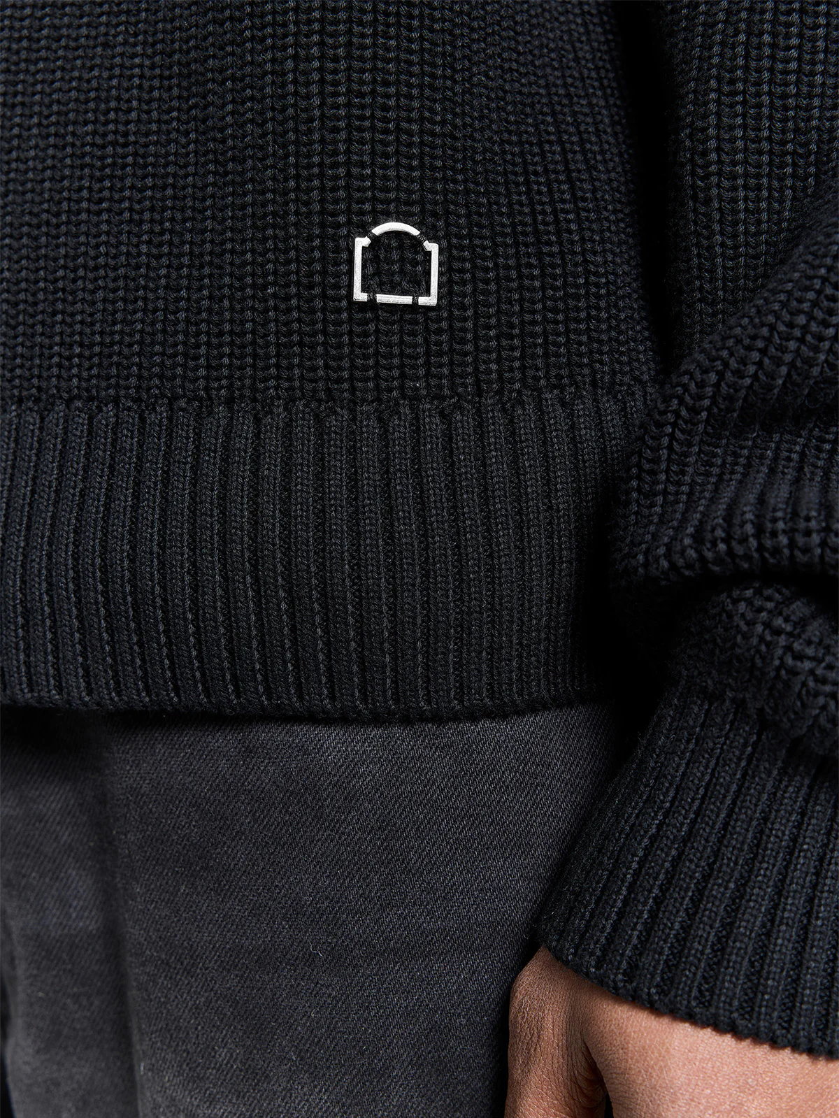 CREATIVE DEPT KNIT SWEATER - BLACK - Image 9