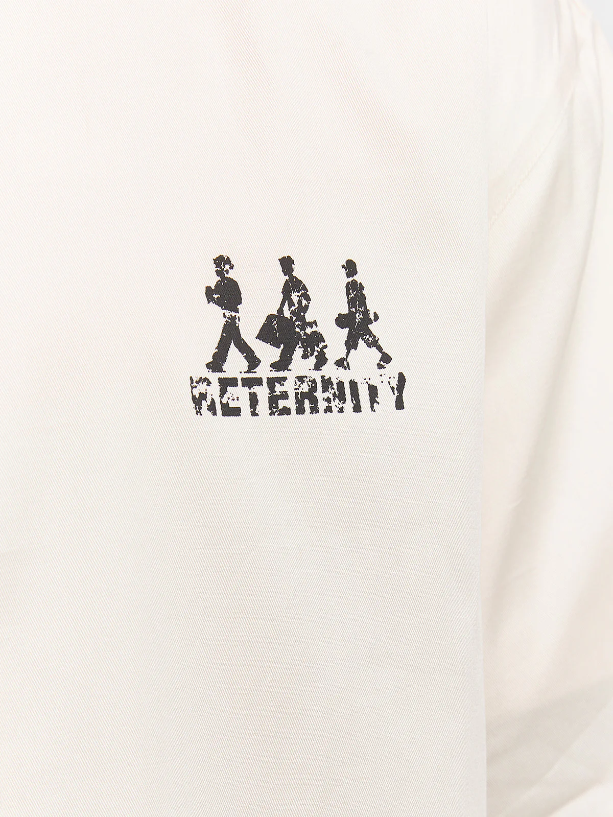 CREATIVE DEPT LOGO BUTTON SHIRT - CREAM - Image 9