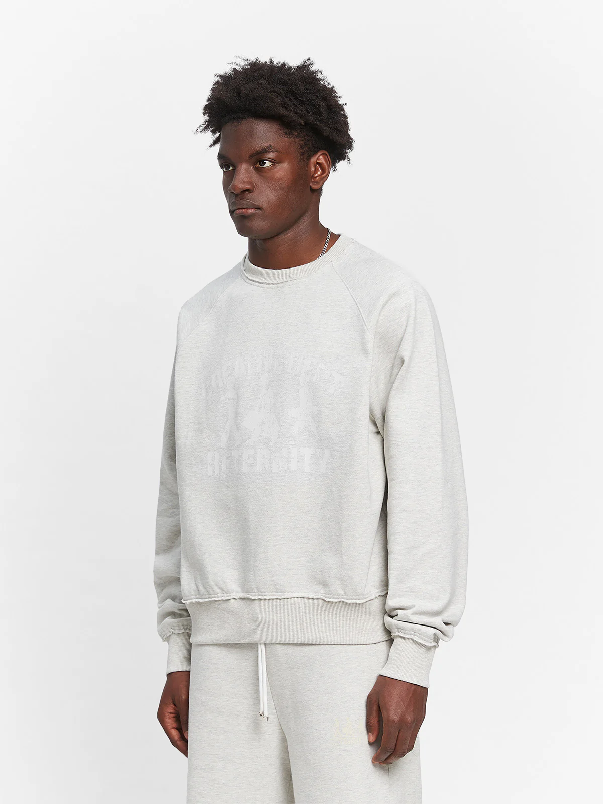 CREATIVE DEPT LOGO CREWNECK - MELANGE GREY - Image 4