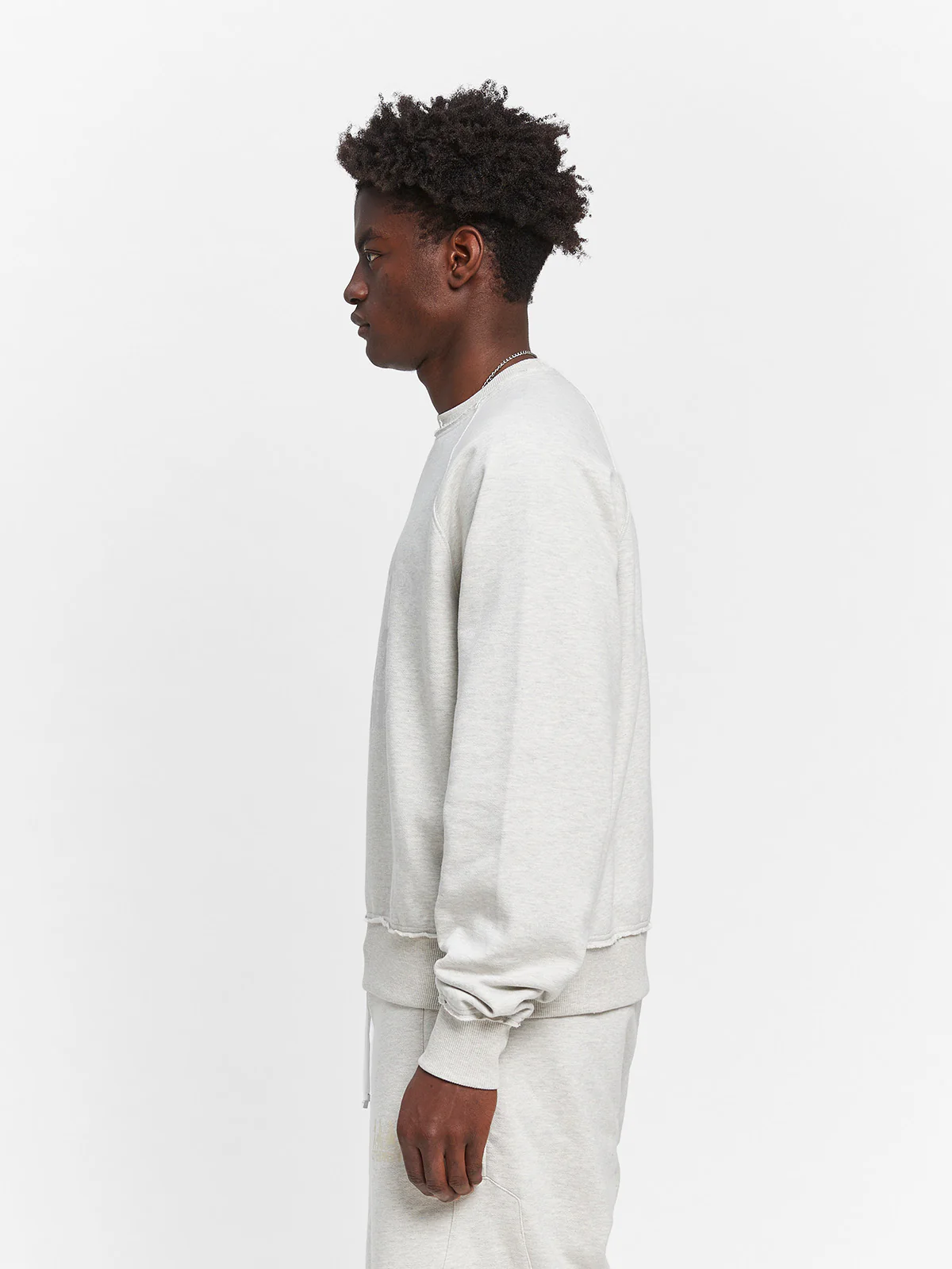CREATIVE DEPT LOGO CREWNECK - MELANGE GREY - Image 5