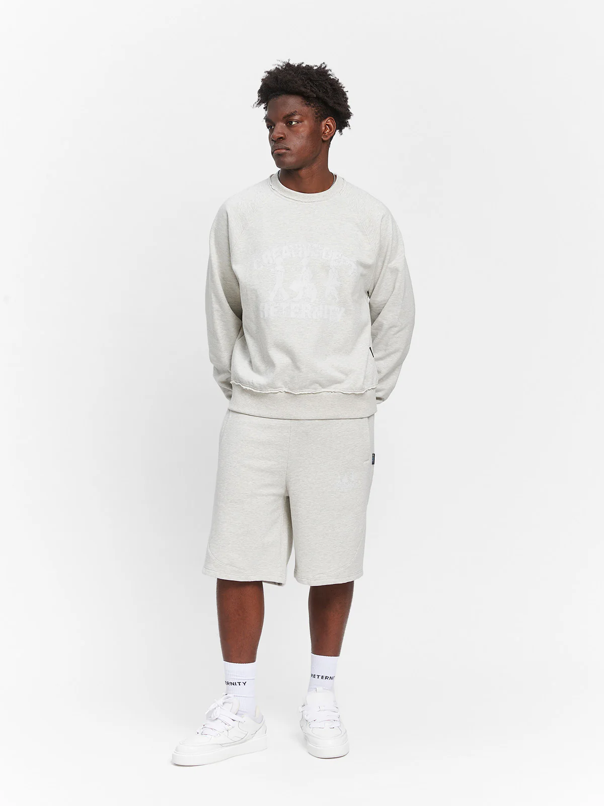 CREATIVE DEPT LOGO CREWNECK - MELANGE GREY - Image 7