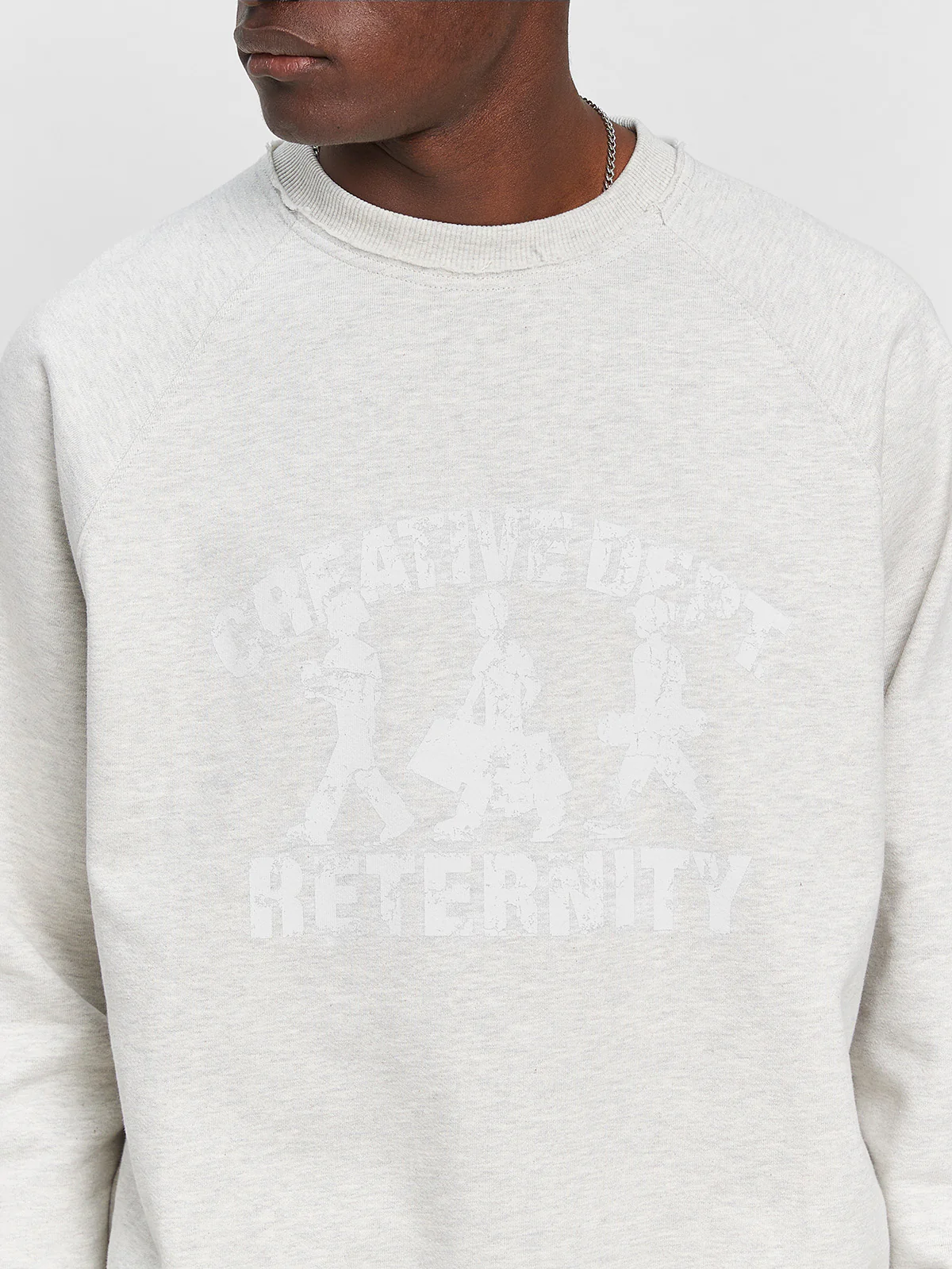 CREATIVE DEPT LOGO CREWNECK - MELANGE GREY - Image 8