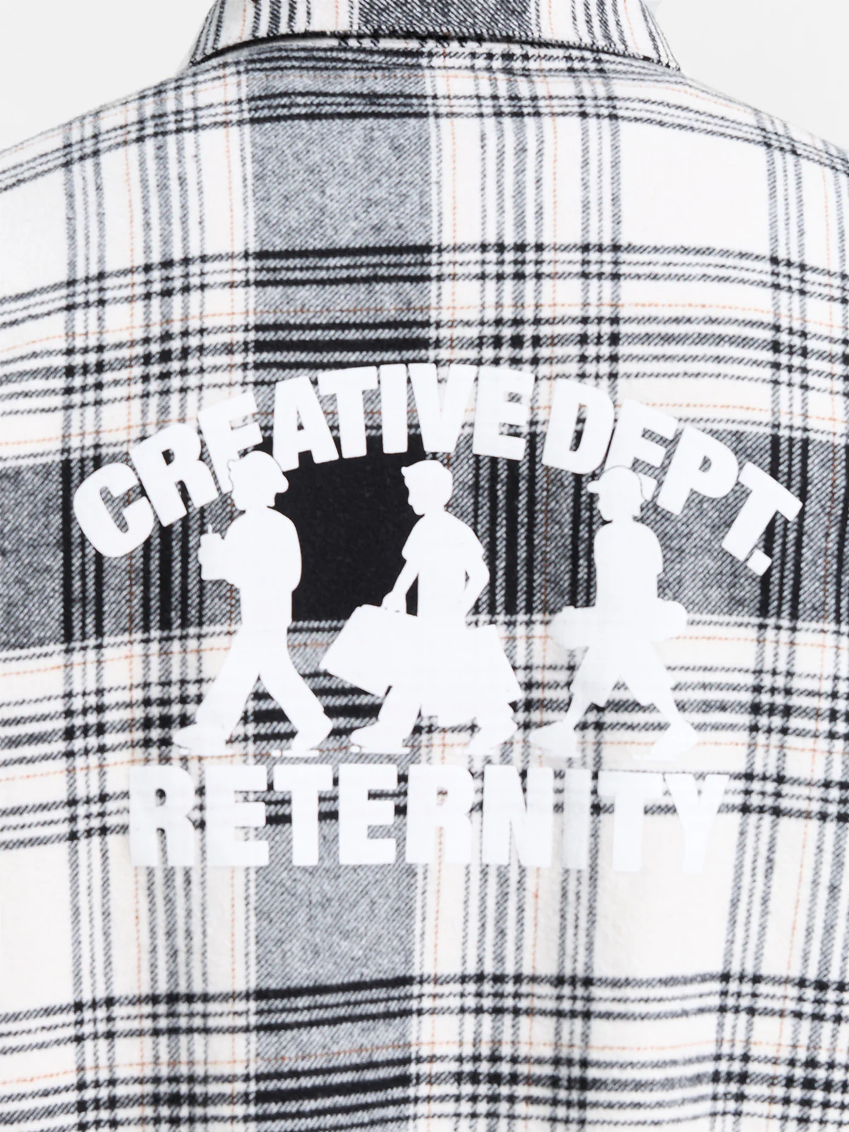 CREATIVE DEPT LOGO FLANNEL - BLACK - Image 7