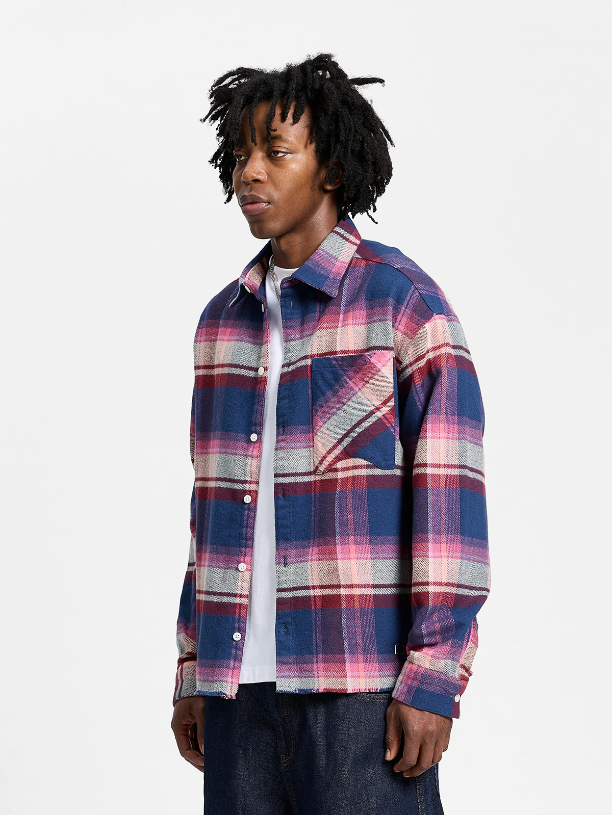 CREATIVE DEPT LOGO FLANNEL - PURPLE - Image 3