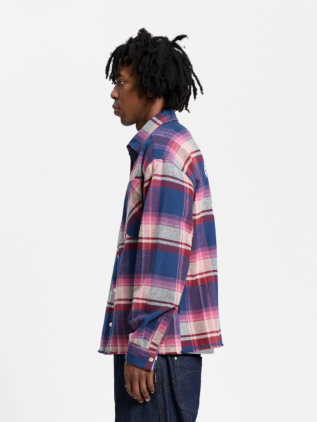 CREATIVE DEPT LOGO FLANNEL - PURPLE - Image 4