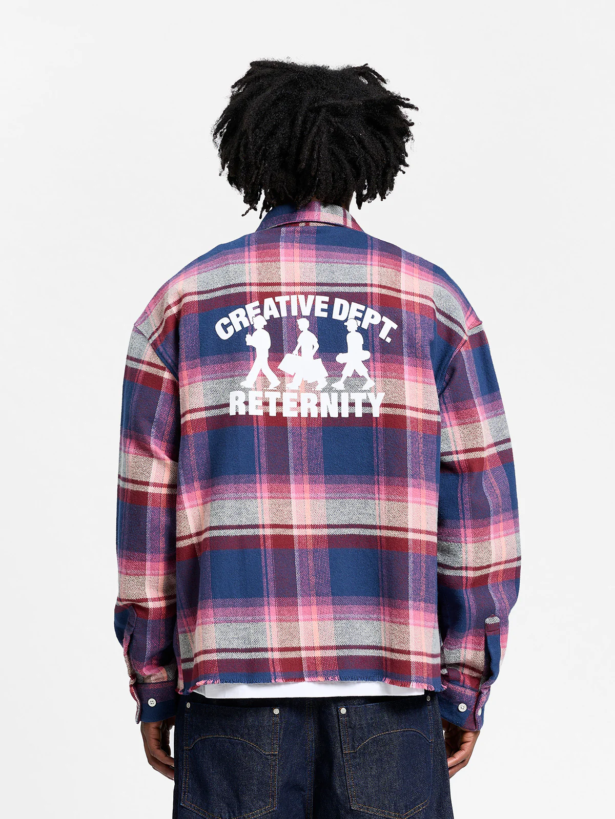 CREATIVE DEPT LOGO FLANNEL - PURPLE - Image 5