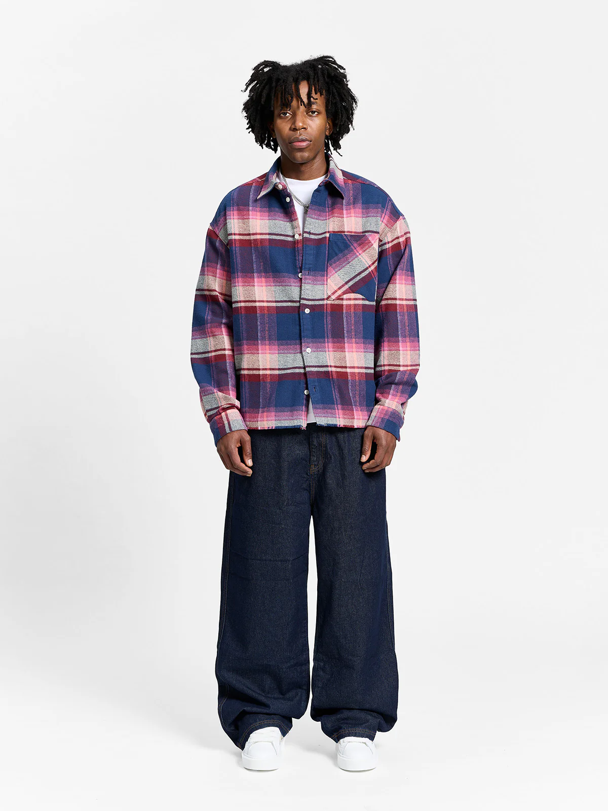 CREATIVE DEPT LOGO FLANNEL - PURPLE - Image 6