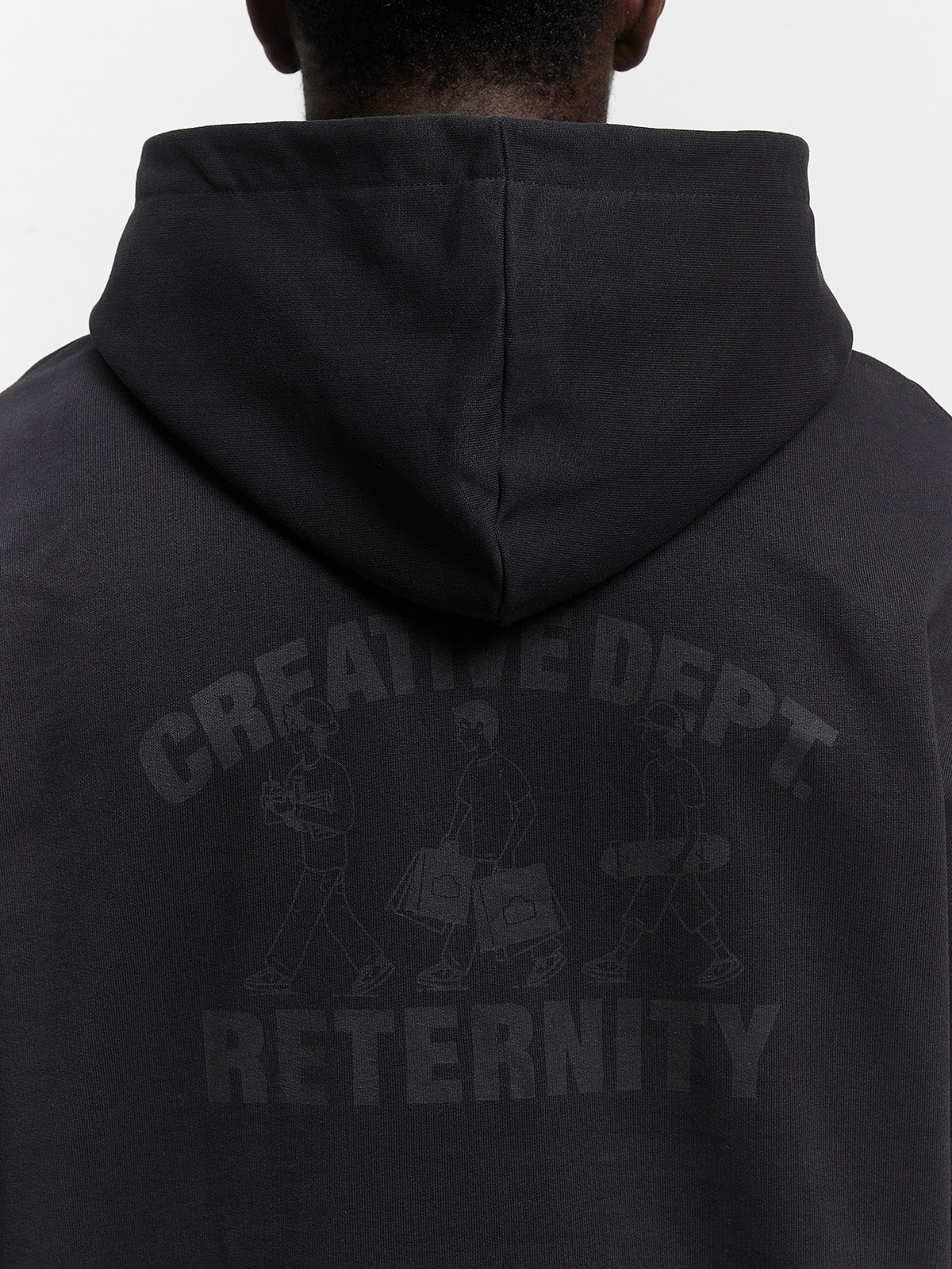 CREATIVE DEPT LOGO HOODIE - BLACK - Image 10