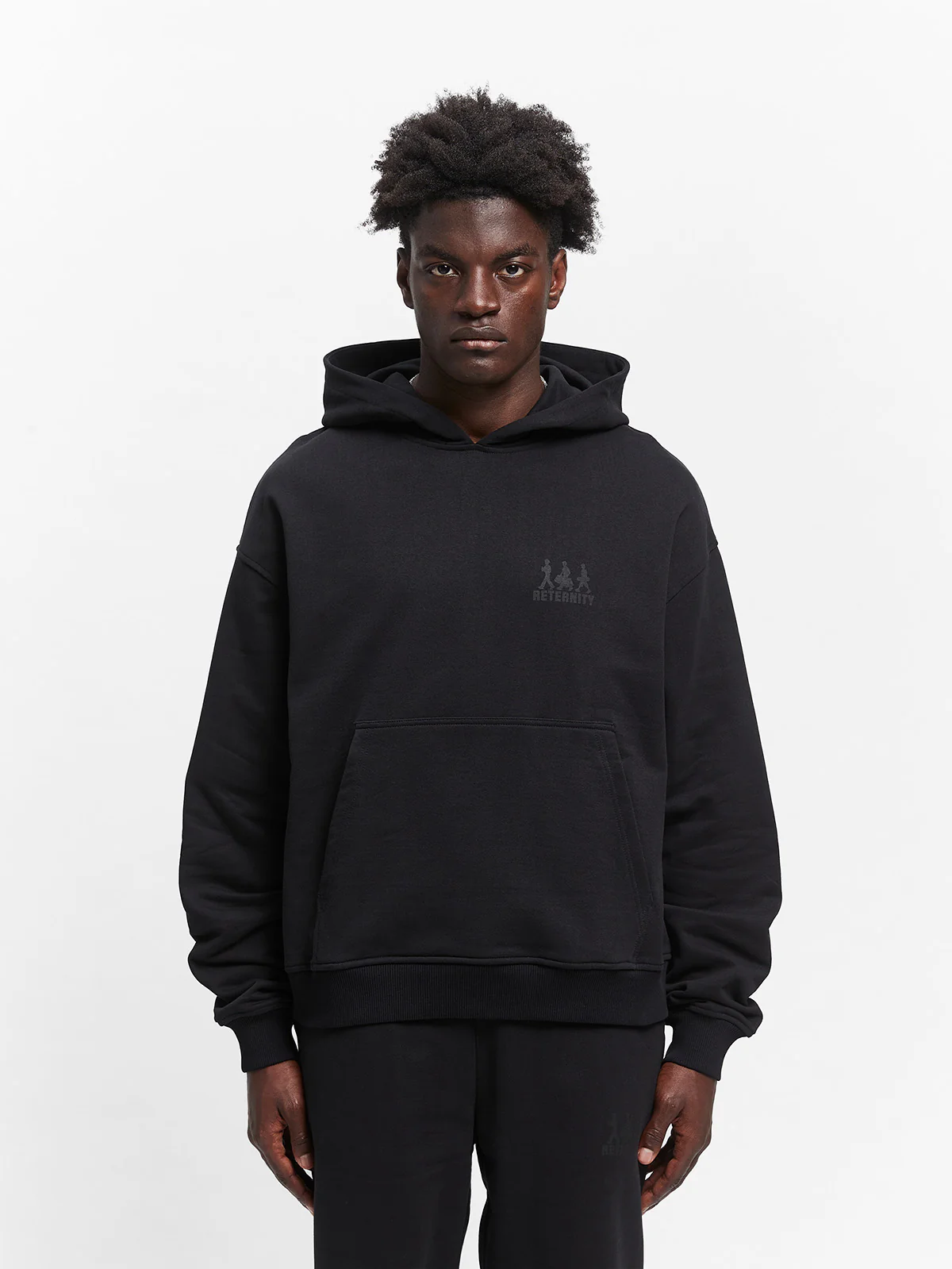 CREATIVE DEPT LOGO HOODIE - BLACK - Image 3