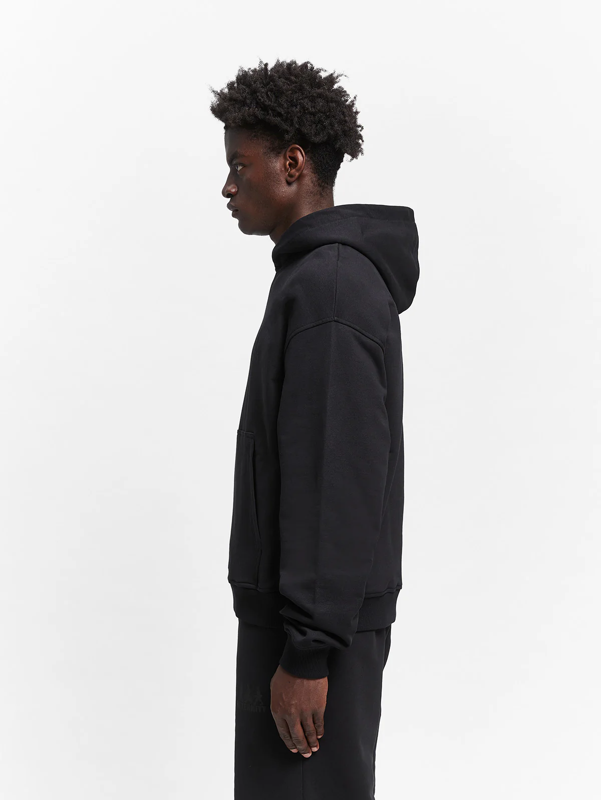 CREATIVE DEPT LOGO HOODIE - BLACK - Image 5