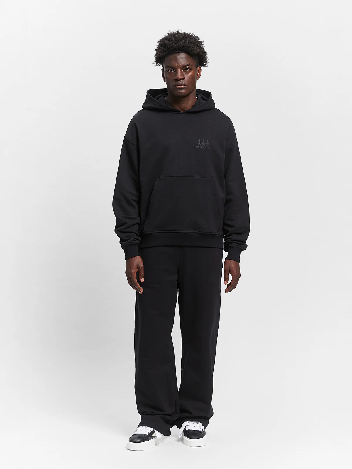 CREATIVE DEPT LOGO HOODIE - BLACK - Image 9
