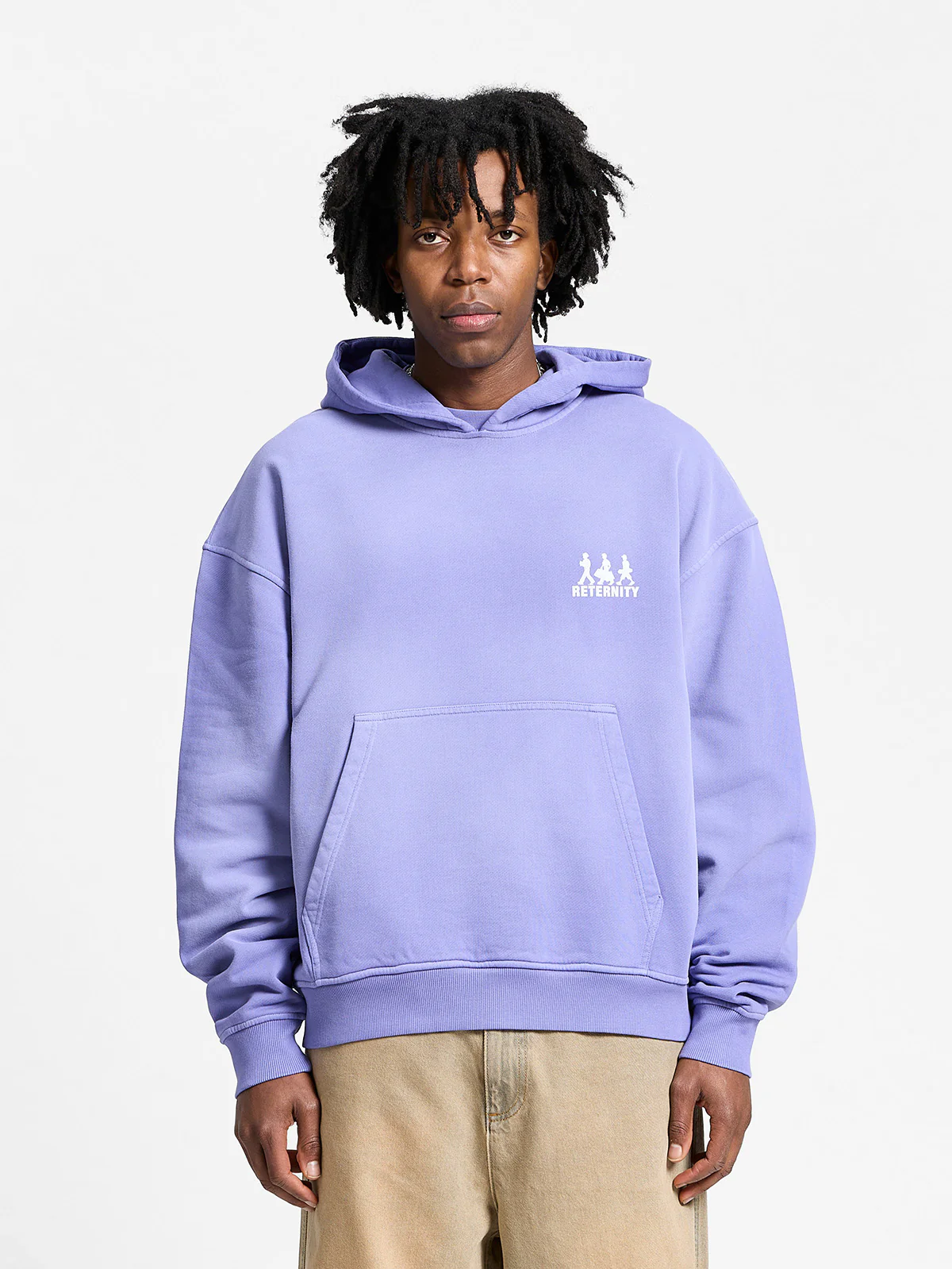 CREATIVE DEPT LOGO HOODIE - WASHED PURPLE - Image 2