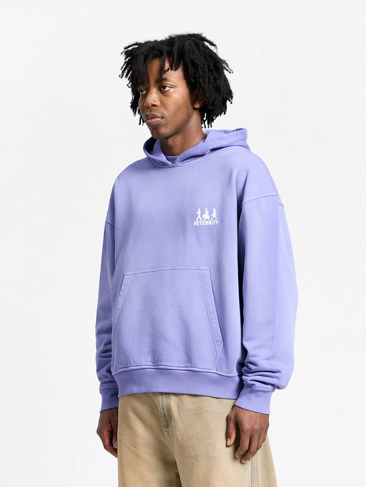 CREATIVE DEPT LOGO HOODIE - WASHED PURPLE - Image 3
