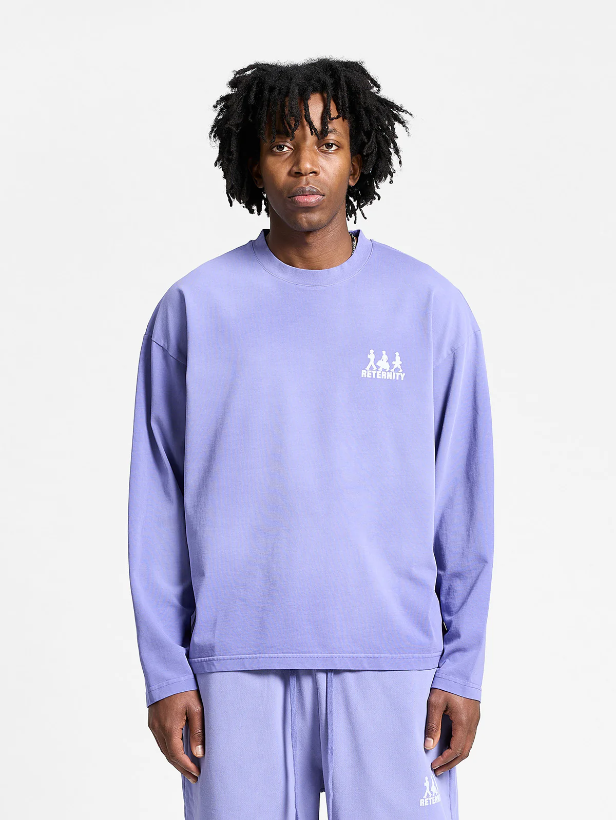 CREATIVE DEPT LOGO LONGSLEEVE - WASHED PURPLE - Image 3
