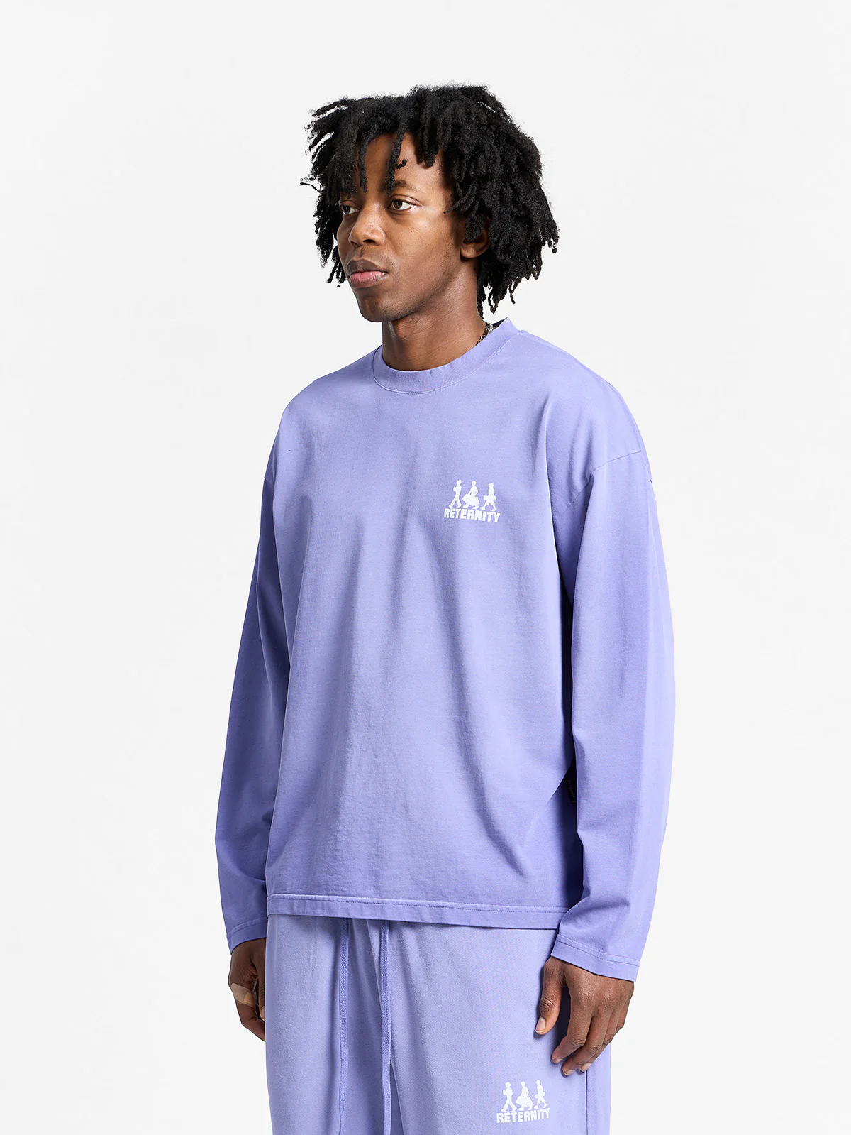 CREATIVE DEPT LOGO LONGSLEEVE - WASHED PURPLE - Image 4