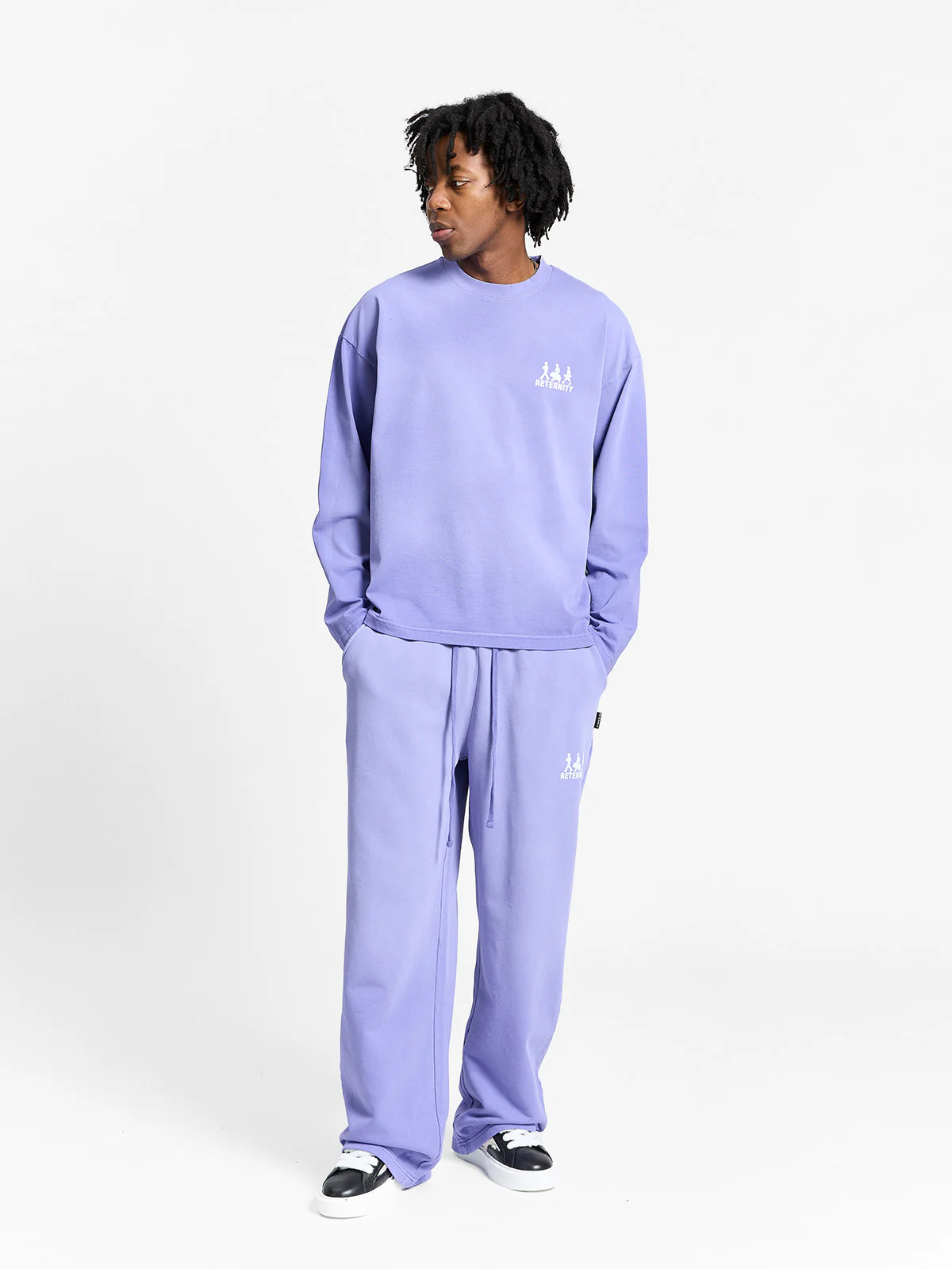 CREATIVE DEPT LOGO LONGSLEEVE - WASHED PURPLE - Image 7