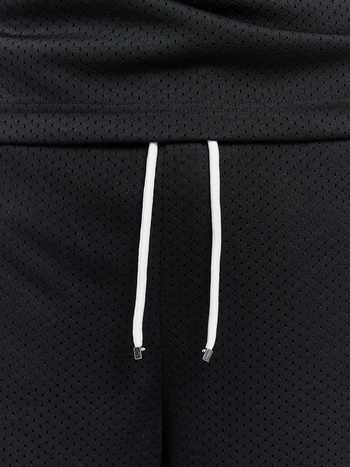 CREATIVE DEPT LOGO MESH SHORTS - BLACK - Image 7