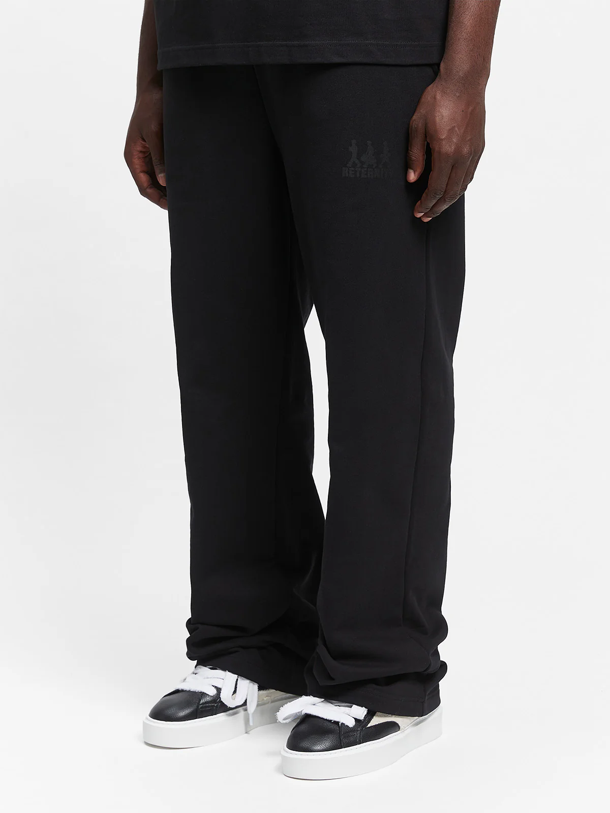 CREATIVE DEPT LOGO SWEATPANTS - BLACK - Image 3