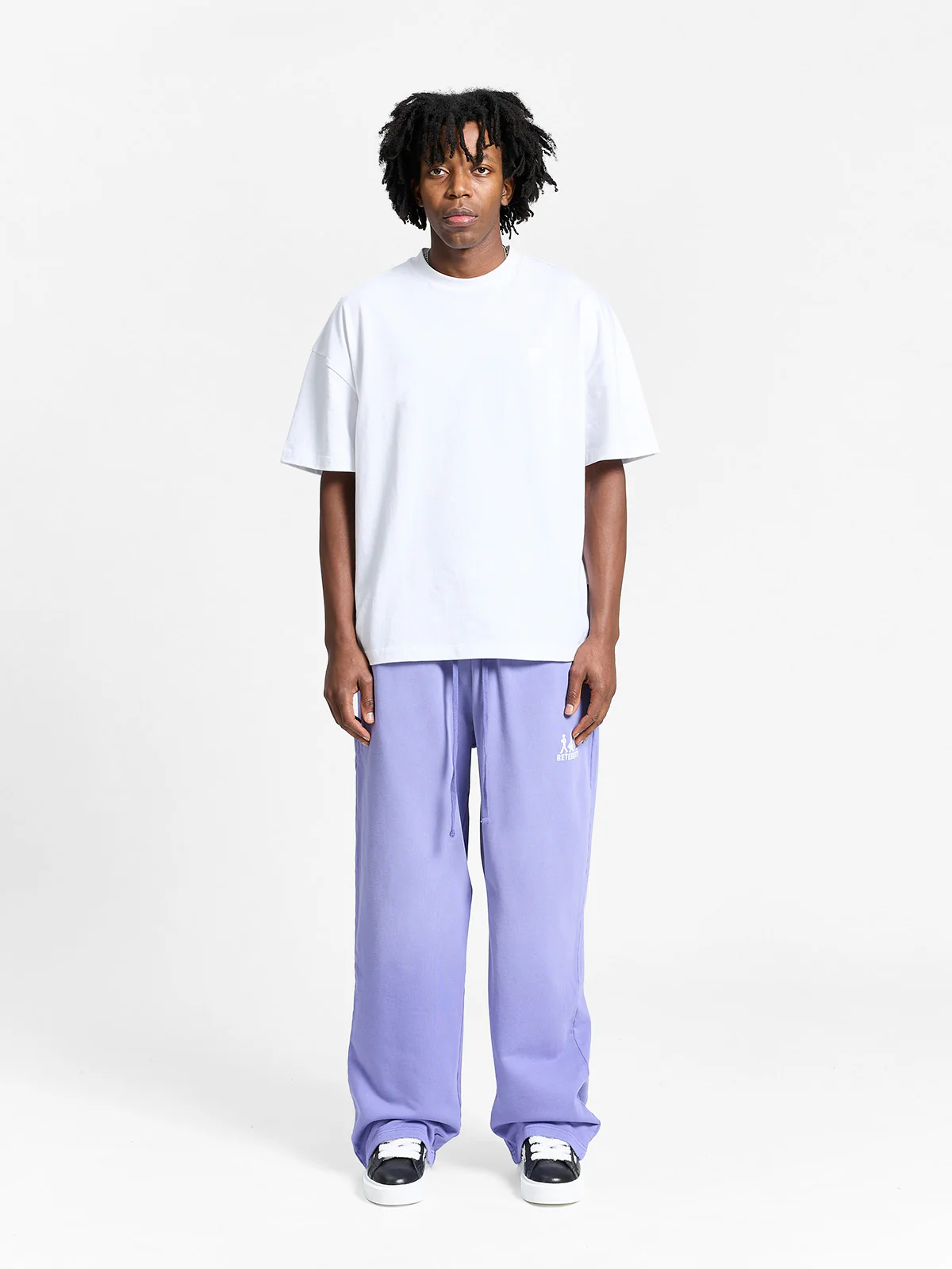 CREATIVE DEPT LOGO SWEATPANTS - WASHED PURPLE - Image 6