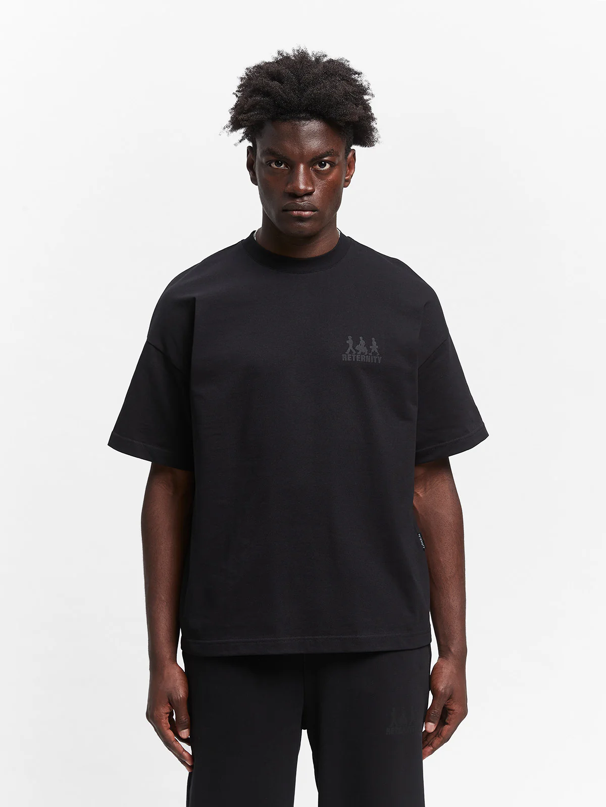 CREATIVE DEPT LOGO T-SHIRT - BLACK - Image 3