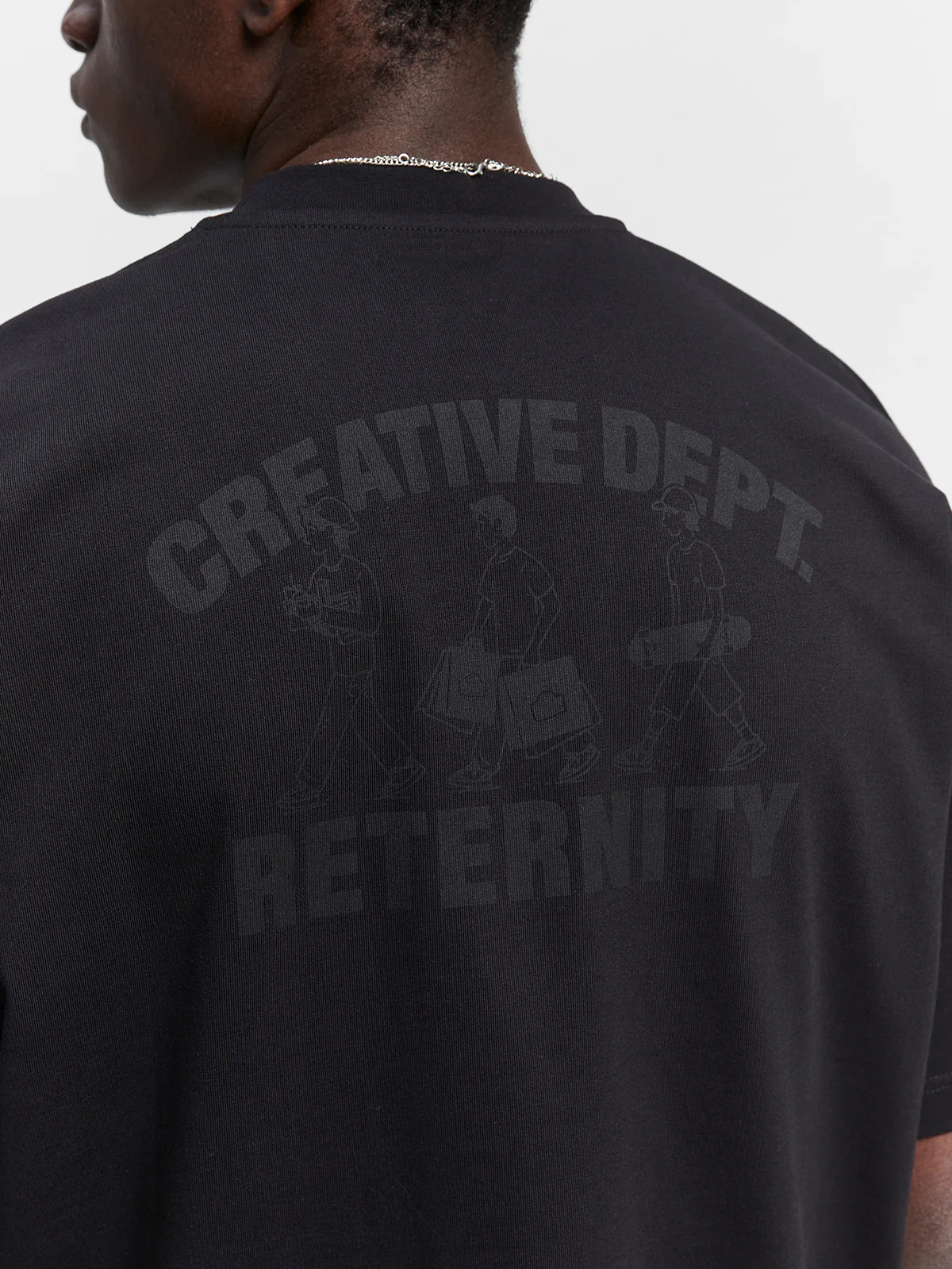 CREATIVE DEPT LOGO T-SHIRT - BLACK - Image 7