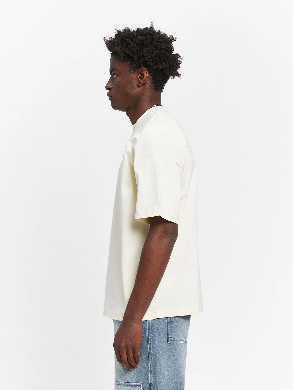 CREATIVE DEPT LOGO T-SHIRT - CREAM - Image 4