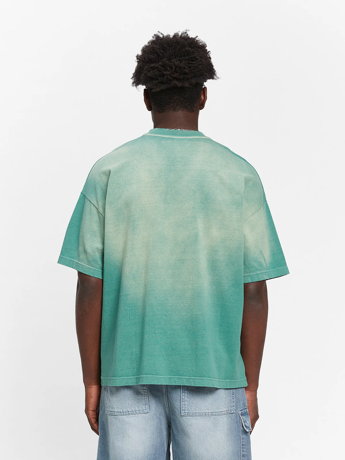 CREATIVE DEPT LOGO T-SHIRT - WASHED GREEN - Image 6