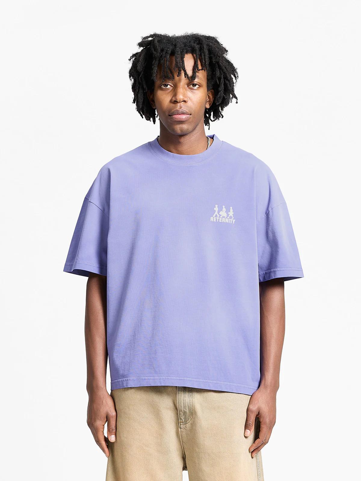 CREATIVE DEPT LOGO T-SHIRT - WASHED PURPLE - Image 3