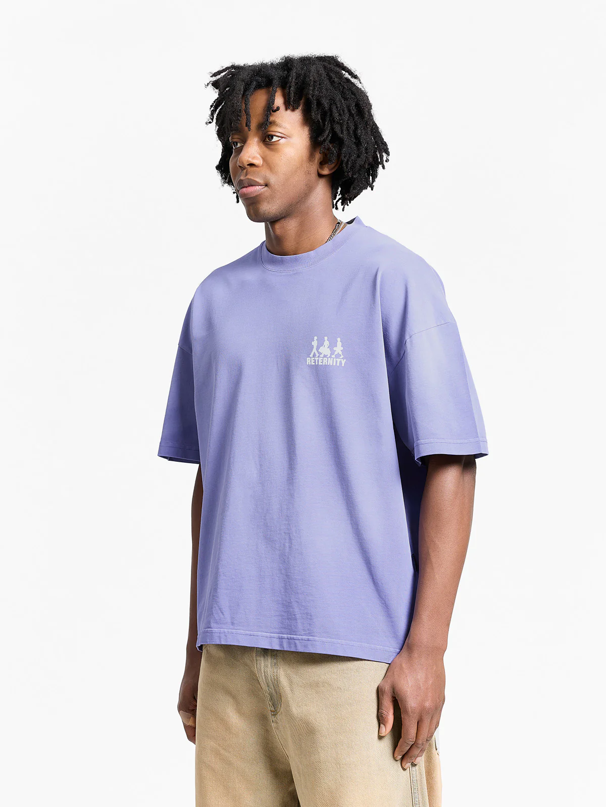 CREATIVE DEPT LOGO T-SHIRT - WASHED PURPLE - Image 4