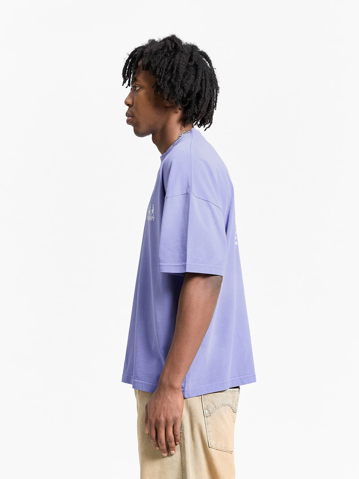 CREATIVE DEPT LOGO T-SHIRT - WASHED PURPLE - Image 5