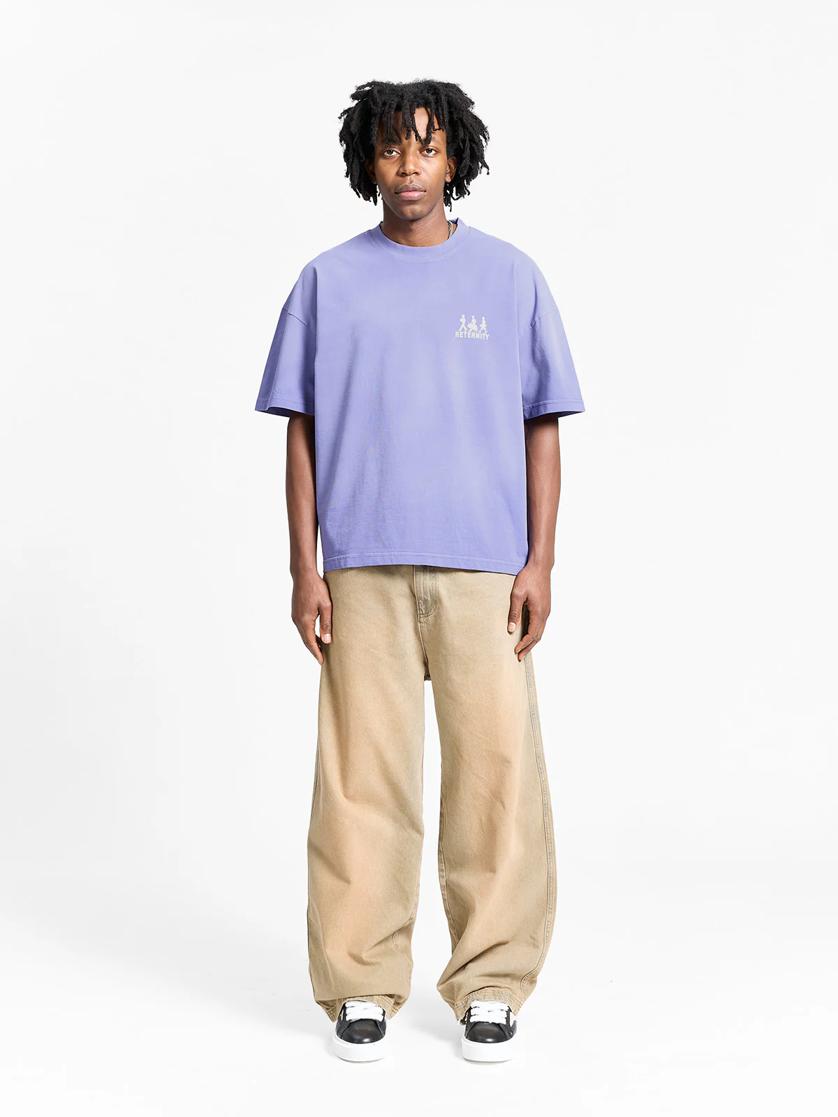 CREATIVE DEPT LOGO T-SHIRT - WASHED PURPLE - Image 7
