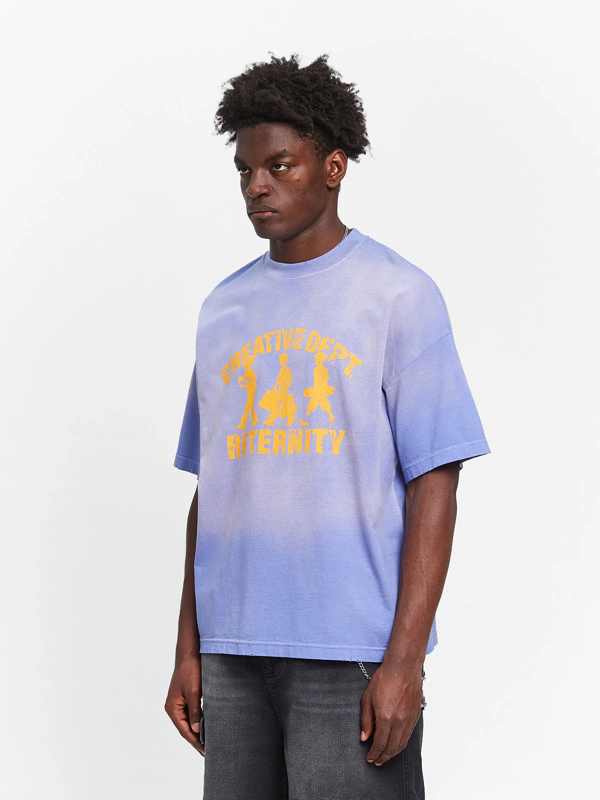 CREATIVE DEPT LOGO T-SHIRT - WASHED PURPLE - Image 3