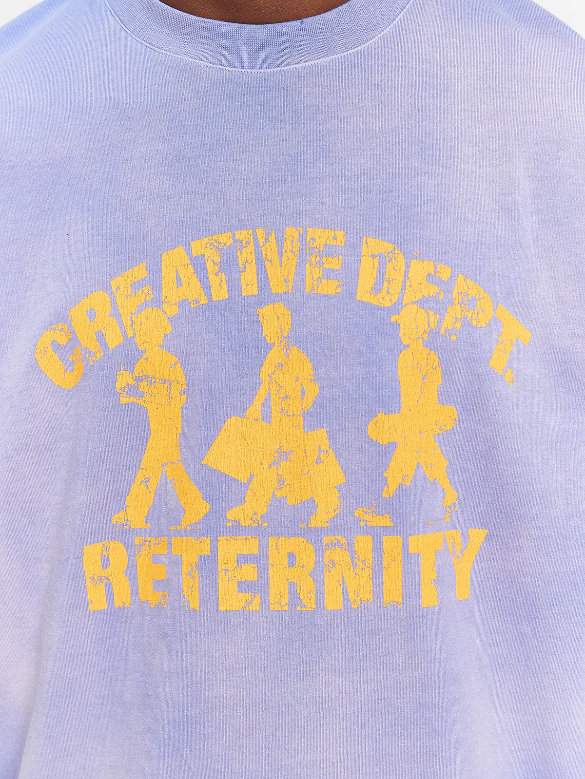 CREATIVE DEPT LOGO T-SHIRT - WASHED PURPLE - Image 7
