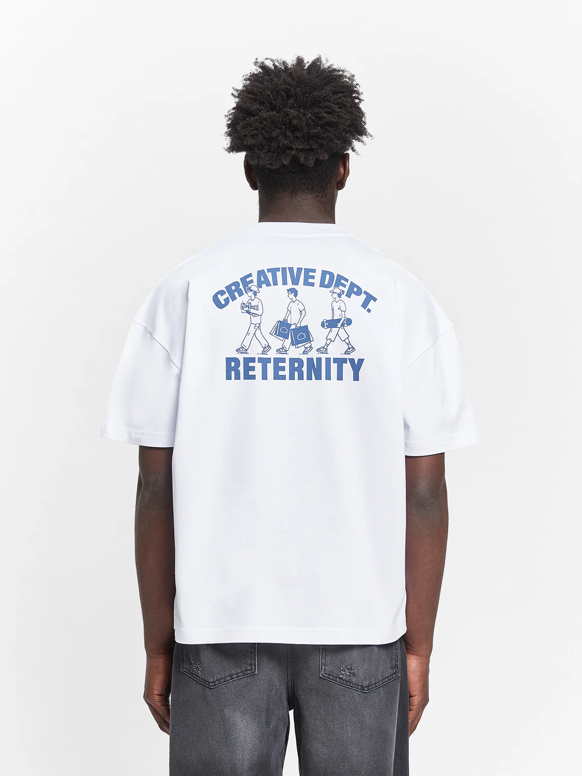CREATIVE DEPT LOGO T-SHIRT - WHITE - Image 6