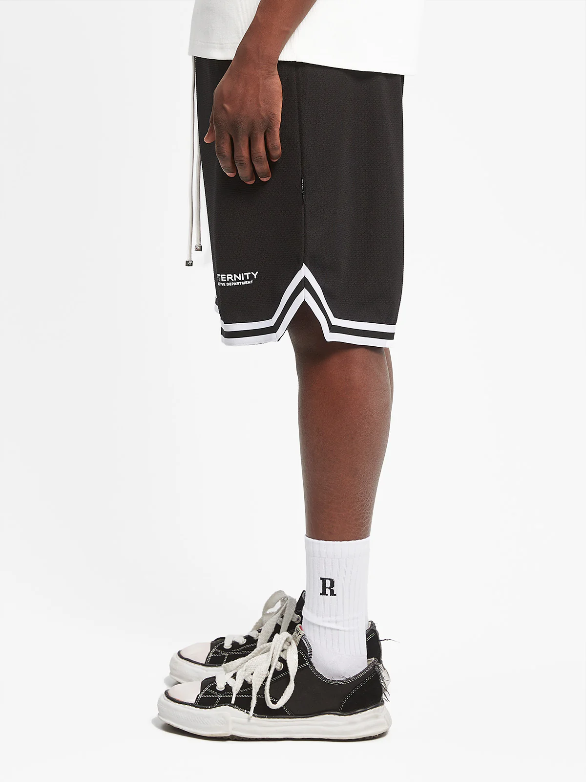 CREATIVE DEPT MESH SHORTS - BLACK - Image 3