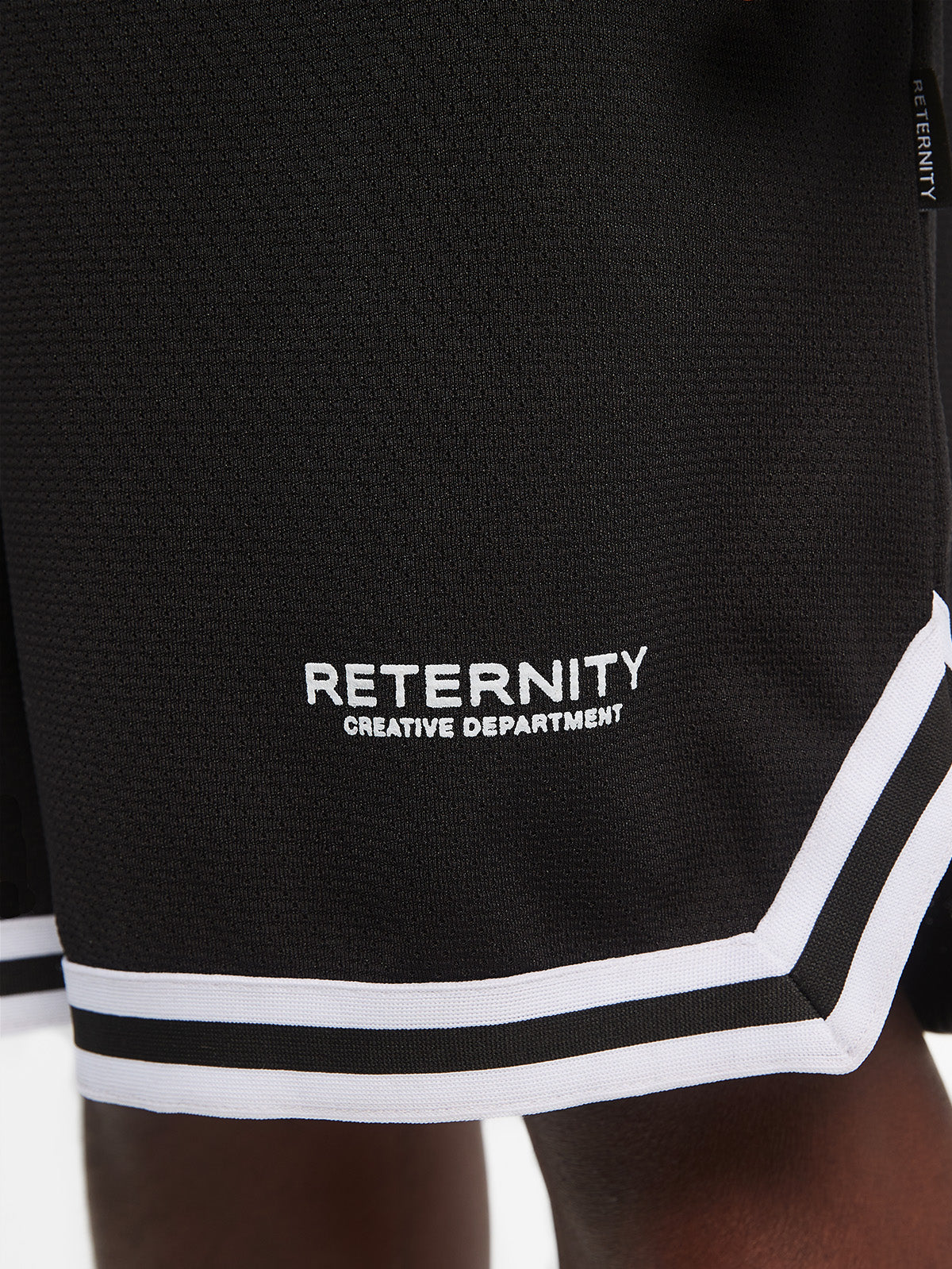 CREATIVE DEPT MESH SHORTS - BLACK - Image 7