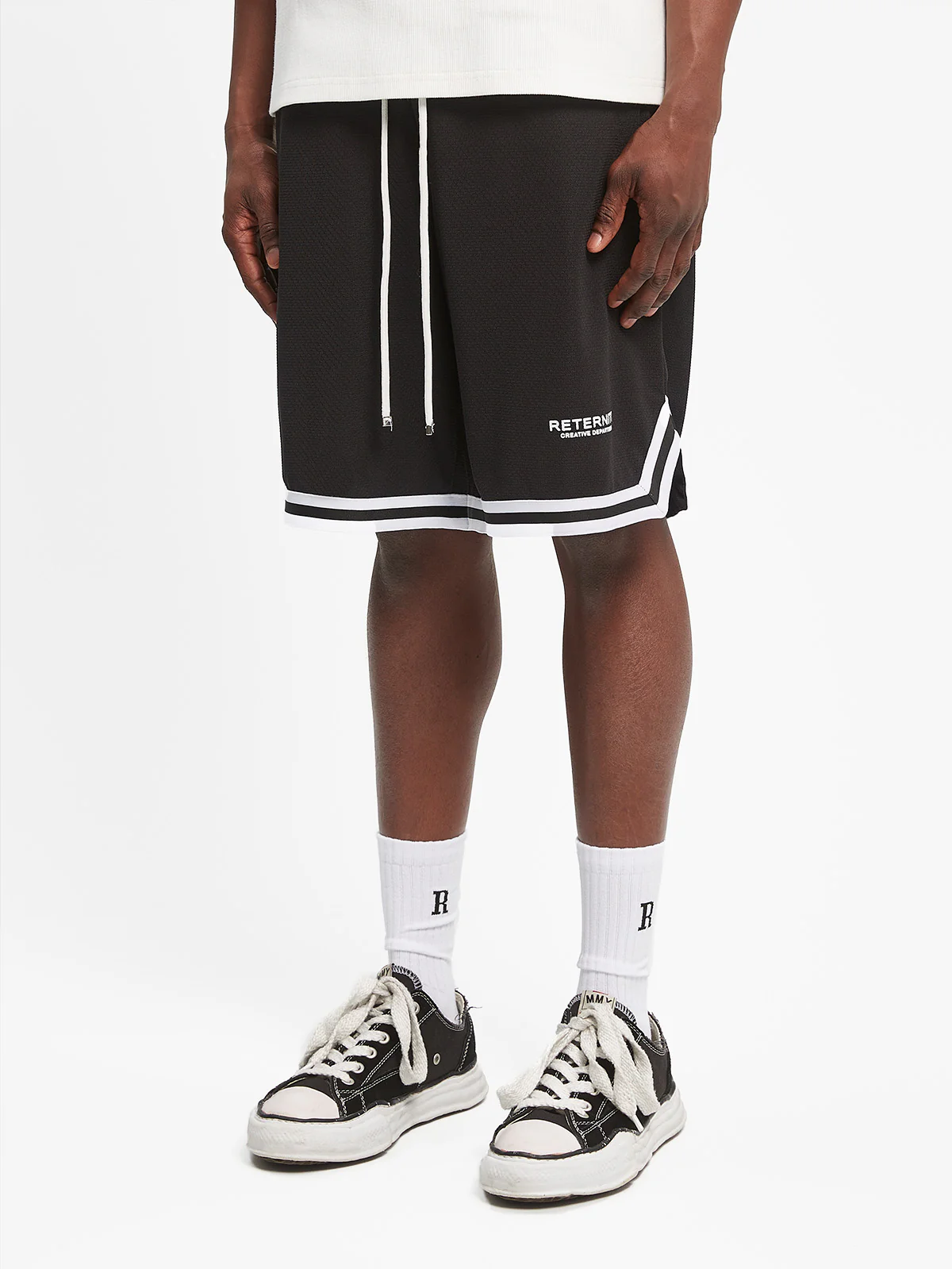 CREATIVE DEPT MESH SHORTS - BLACK - Image 9