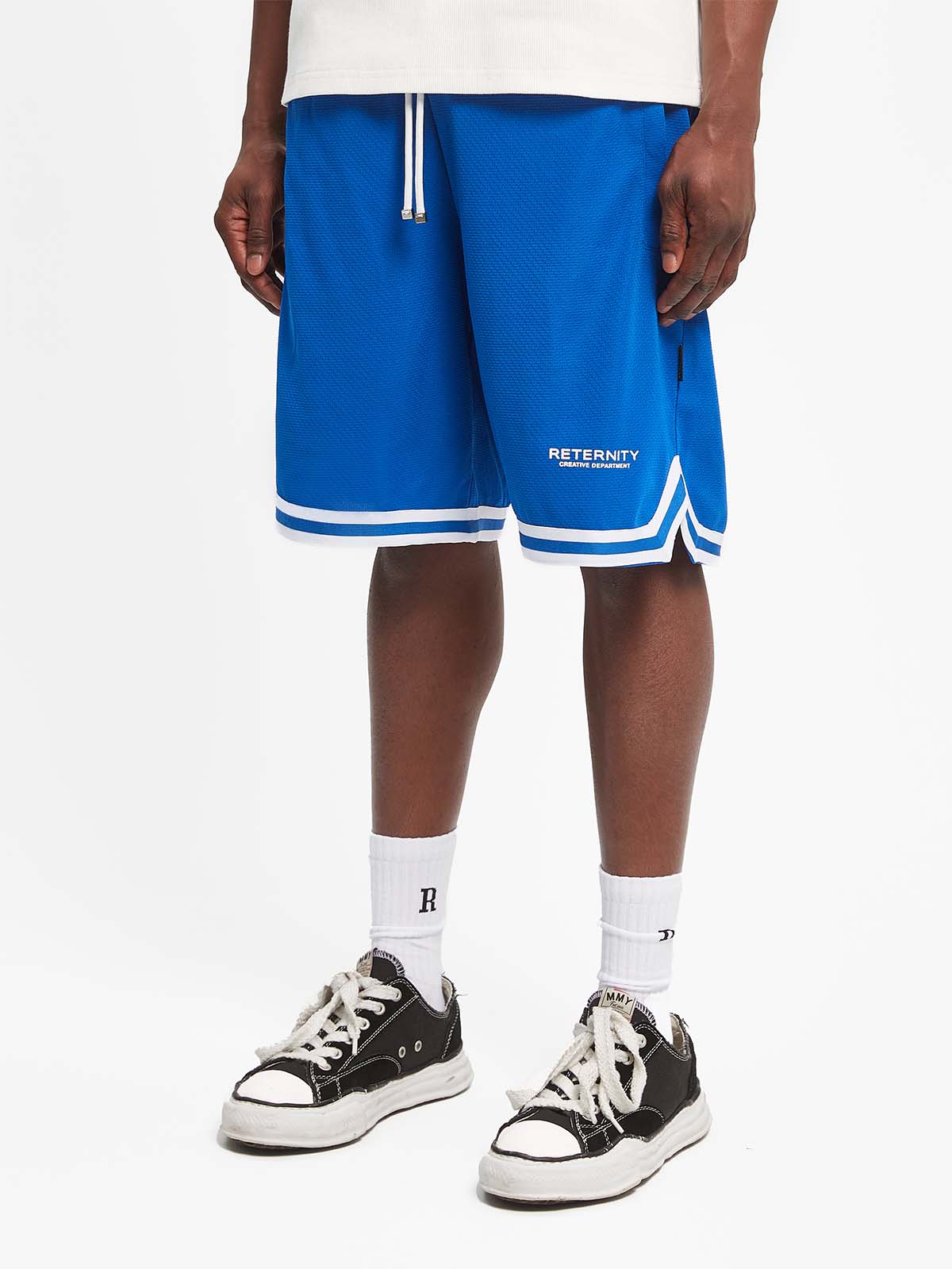 CREATIVE DEPT MESH SHORTS - BLUE - Image 3