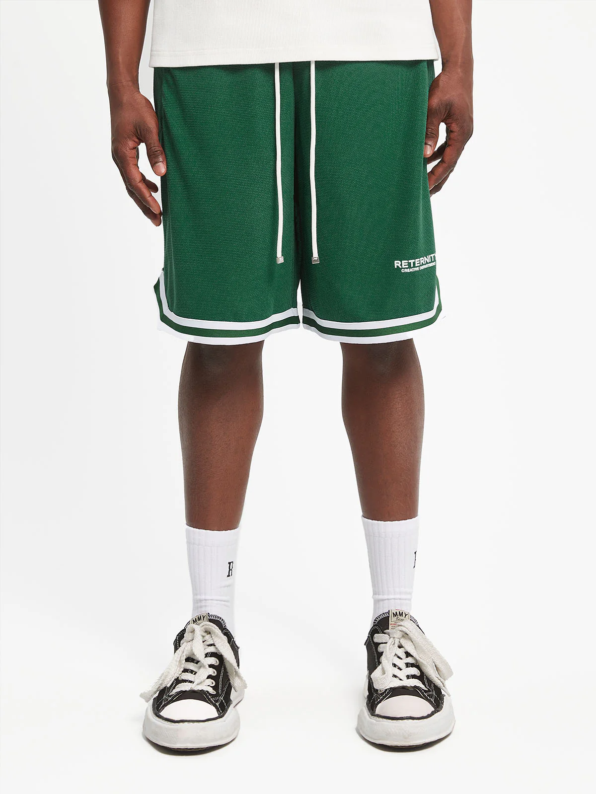 CREATIVE DEPT MESH SHORTS - GREEN - Image 2