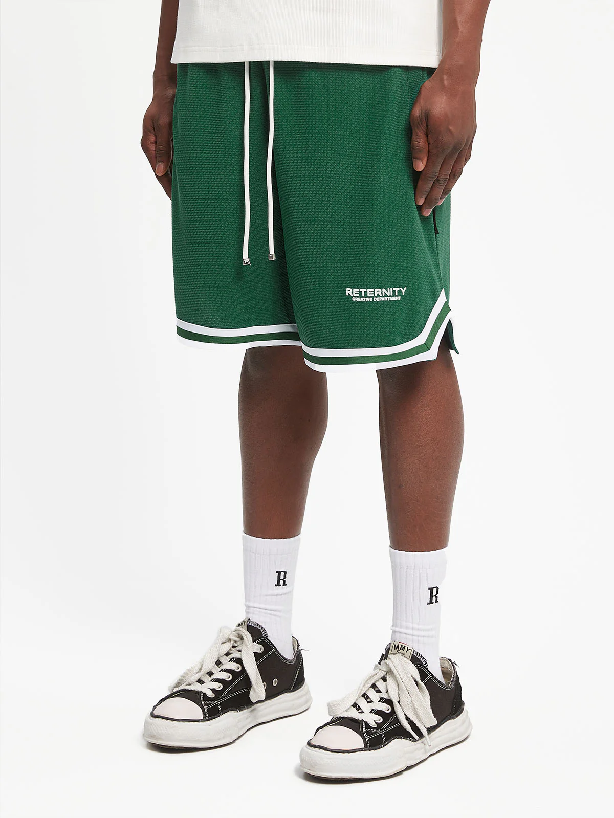 CREATIVE DEPT MESH SHORTS - GREEN - Image 3