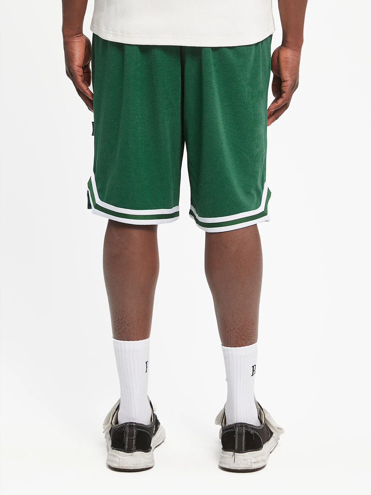 CREATIVE DEPT MESH SHORTS - GREEN - Image 5