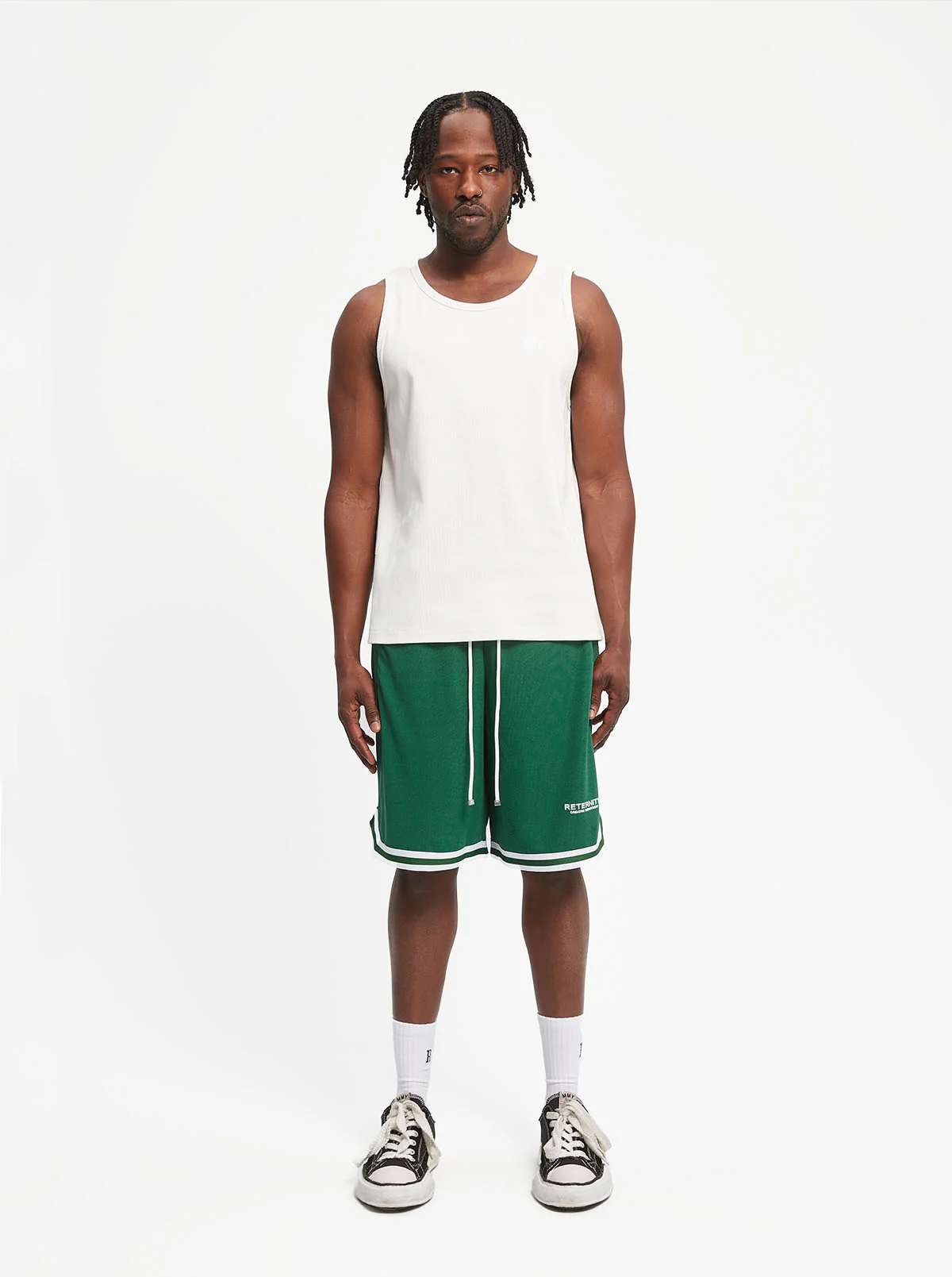 CREATIVE DEPT MESH SHORTS - GREEN - Image 6