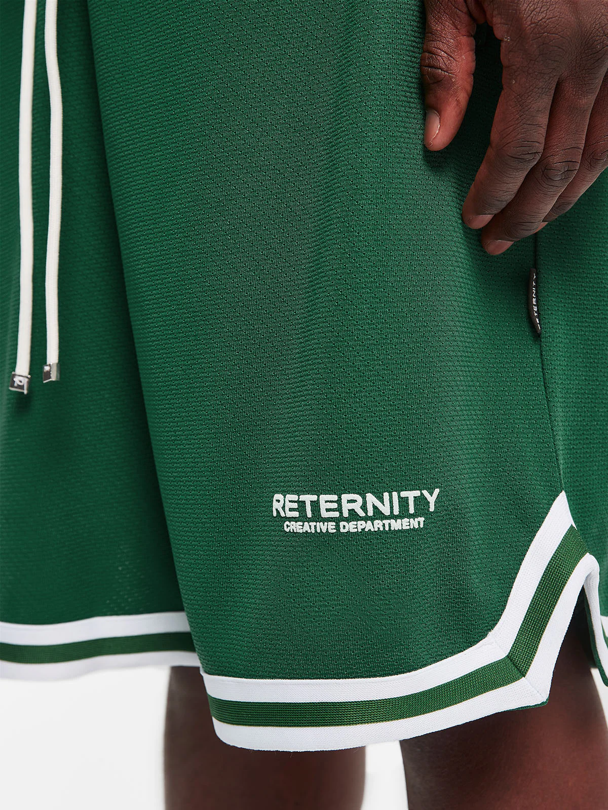 CREATIVE DEPT MESH SHORTS - GREEN - Image 7