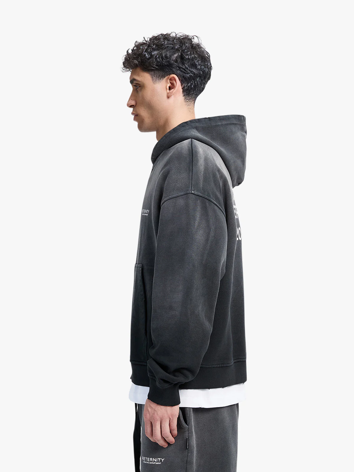CREATIVE DEPT ZIP-HOODIE - FADED BLACK - Image 5