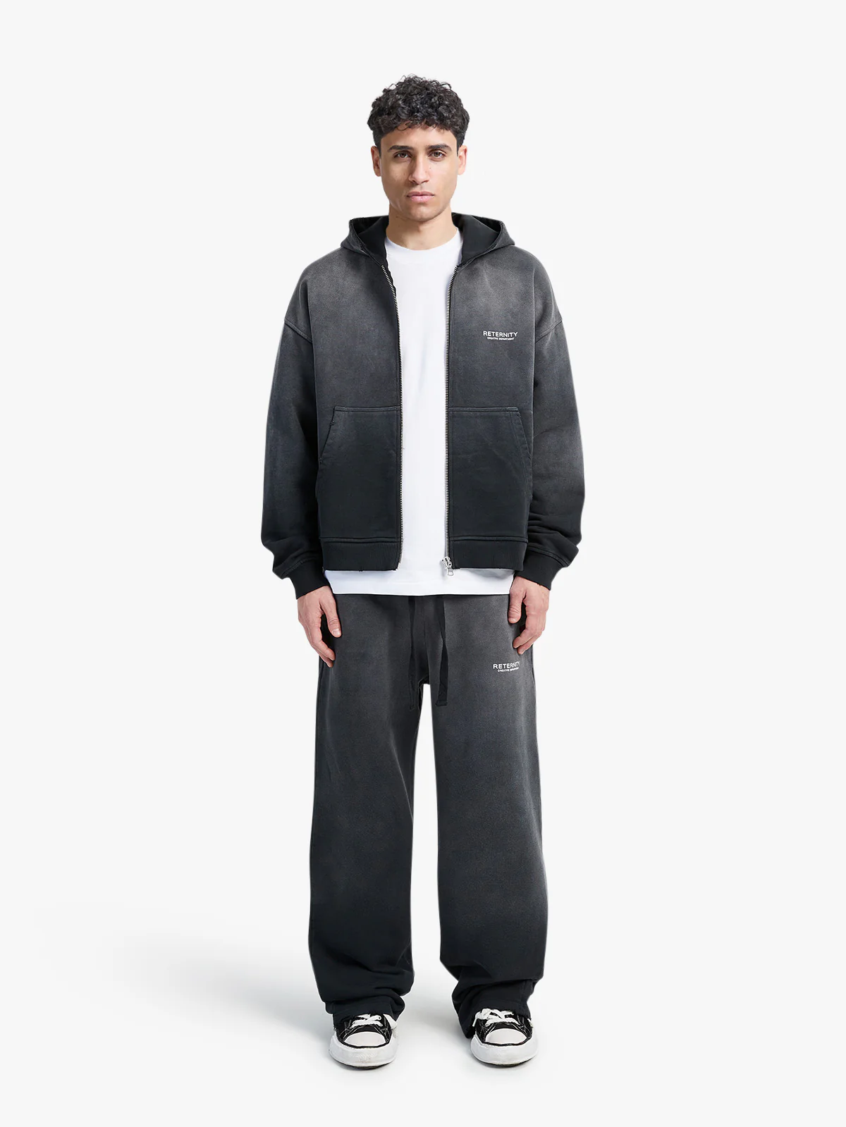 CREATIVE DEPT ZIP-HOODIE - FADED BLACK - Image 7