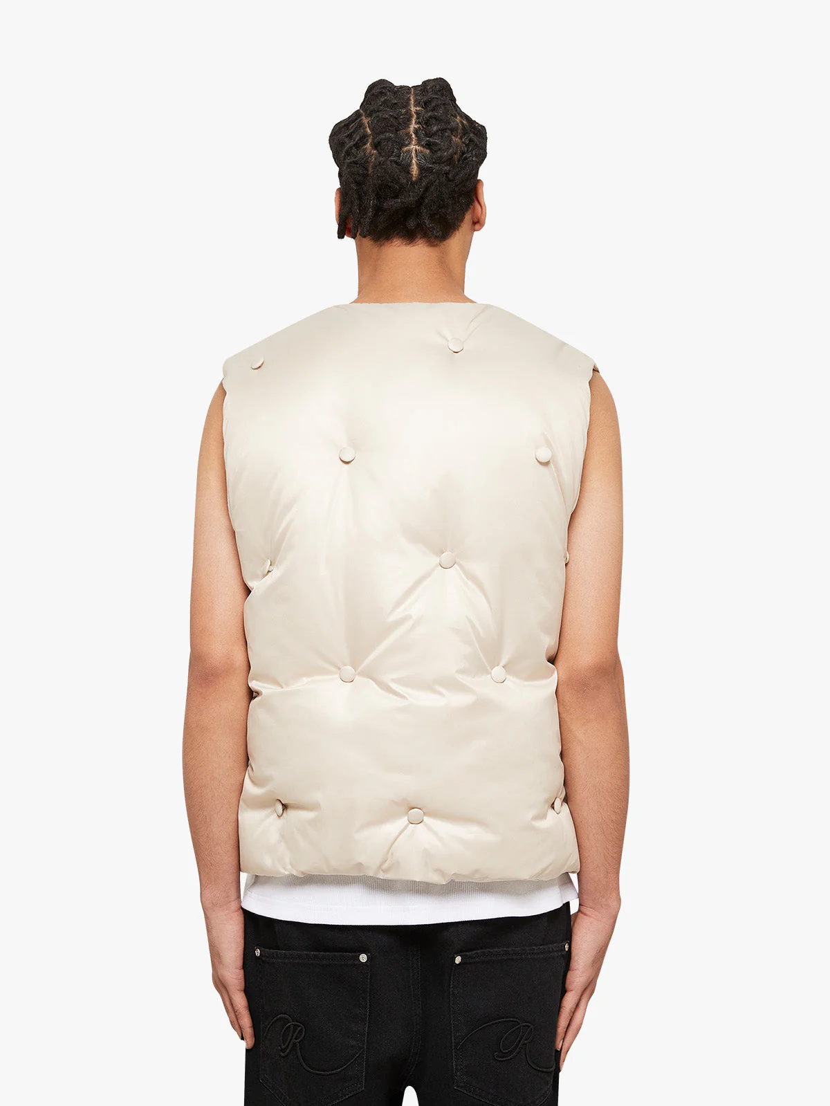 CROPPED VEST - CREAM - Image 5