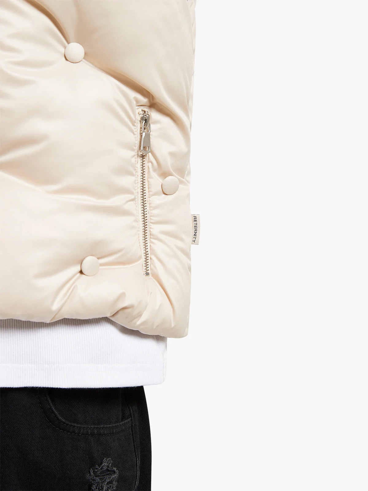 CROPPED VEST - CREAM - Image 6